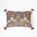Strawberry-Thief-Cushion-CrimsonSlate Sale