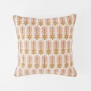 Aarvi-Wood-Block-Cushion-Ochre Sale