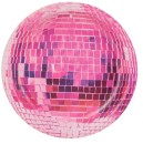 16-Piece-Pink-Disco-Ball-Paper-Plates Sale