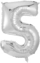 Giant-Number-5-Foil-Balloon-Silver Sale