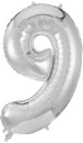 Giant-Number-9-Foil-Balloon-Silver Sale