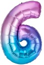 Giant-Number-6-Foil-Balloon-Multi Sale