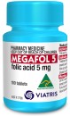 Megafol-5-Folic-Acid-5mg-100-Tablets Sale