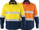 ELEVEN-Hi-Vis-Spliced-LS-Drill-Shirt-with-3M-Tape Sale