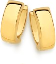 9ct-Gold-10mm-Polished-Huggie-Earrings Sale