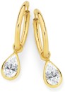 9ct-Gold-Cubic-Zirconia-Earrings Sale