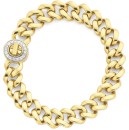 9ct-Gold-19cm-Solid-Curb-Diamond-Turnlock-Bracelet Sale