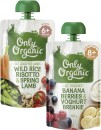 Only-Organic-4-Months-6-Months-or-8-Months-Baby-Food-Pouch-120g Sale
