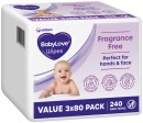 BabyLove-Fragrance-Free-Baby-Wipes-Value-3x80-Pack Sale