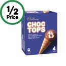 Cadbury-Choc-Tops-Ice-Cream-Cones-400ml-Pk-4-From-the-Freezer Sale