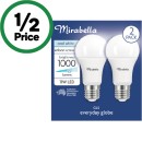 Mirabella-LED-GLS-Bayonet-or-Edison-Screw-11W-1000lm-Light-Globe-Pk-2 Sale