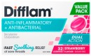 NEW-Difflam-Anti-Inflammatory-Antibacterial-Strawberry-Flavour-Value-Pack-32-Lozenges Sale