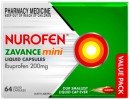 Nurofen-Zavance-Mini-Liquid-Capsules-64-Pack Sale