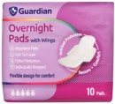 Guardian-Overnight-Pads-with-Wings-10-Pack Sale