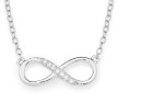 Sterling-Silver-Cubic-Zirconia-Infinity-Necklet Sale