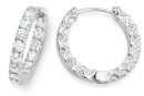 Sterling-Silver-Cubic-Zirconia-Claw-Set-Starburst-Side-Hoops Sale