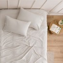 Natural-Cotton-Plain-Flannelette-Sheet-Set-by-Essentials Sale