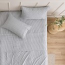 Charcoal-Stripe-Cotton-Printed-Flannelette-Sheet-Set-by-Habitat Sale