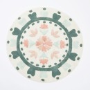 Floral-Bloom-Sage-Green-Round-Bath-Mat-by-Habitat Sale