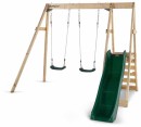 Plum-Tamarin-Wooden-Playcenter-Slide-and-Swings Sale
