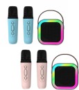 Laser-Mini-Karaoke-Speaker-with-2-Microphones Sale