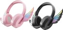 NEW-Laser-Kids-Bluetooth-Headphone-with-Wings-Pink-or-Black Sale
