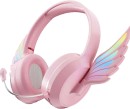 NEW-Laser-Kids-Bluetooth-Headphone-with-Wings-Pink Sale