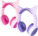 Techxtras-Wired-Headphones-with-Detachable-Cat-Ears-Pink-or-Purple Sale