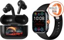 NEW-AIWA-Smartwatch-with-Noise-Cancelling-Earbuds-and-Extra-Strap-Black Sale
