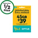 Optus-39-SIM Sale