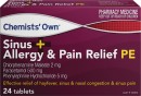 Chemists-Own-Sinus-Allergy-Pain-Relief-PE-24-Tablets Sale