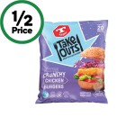 Tegel-Take-Outs-Extra-Crunchy-Chicken-Burgers-or-Flame-Grilled-Chicken-Steaks-550-600g-From-the-Freezer Sale