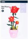 347-Piece-Mini-Blocks-Flower-Series-Red-Rose-Pot Sale