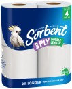 Sorbent-Double-Length-Toilet-Tissue-3-Ply-4-Pack Sale