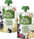 Only-Organic-4-Months-6-Months-or-8-Months-Baby-Food-Pouch-120g Sale