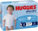 Huggies-Ultra-Dry-Newborn-or-Infant-Nappies-3054-Pack-Selected-Varieties Sale