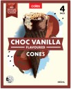 Coles-Chocolate-Vanilla-Cones-440mL Sale