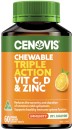 Cenovis-Chewable-Triple-Action-Vit-C-D-Zinc-60-Tablets Sale