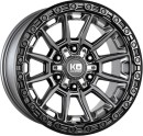 King-Wheels-Warrior-17x9-Matte-Titanium Sale