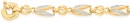 9ct-Gold-Two-Tone-19cm-Solid-Tulip-Link-Bolt-Ring-Bracelet Sale