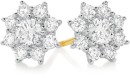 Alora-10ct-Gold-1-Carat-TW-Lab-Grown-Diamond-Flower-Cluster-Stud-Earrings Sale