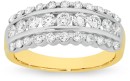 Alora-10ct-Gold-1-Carat-TW-Lab-Grown-Diamond-Three-Row-Band Sale