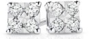 9ct-White-Gold-Diamond-Square-Look-Stud-Earrings Sale