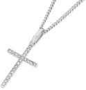 Exquisites-9ct-White-Gold-Diamond-Cross-Pendant Sale