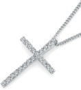 9ct-White-Gold-Diamond-Cross-Pendant Sale