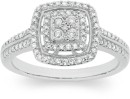 9ct-White-Gold-Diamond-Cushion-Halo-Cluster-Ring Sale