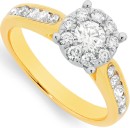 18ct-Gold-Diamond-Round-Cluster-Ring Sale