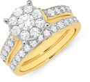 18ct-Gold-Diamond-Bridal-Ring-Set Sale