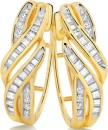 9ct-Gold-Diamond-Swirl-Huggie-Earrings Sale