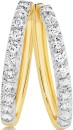9ct-Gold-Diamond-Huggie-Earrings Sale